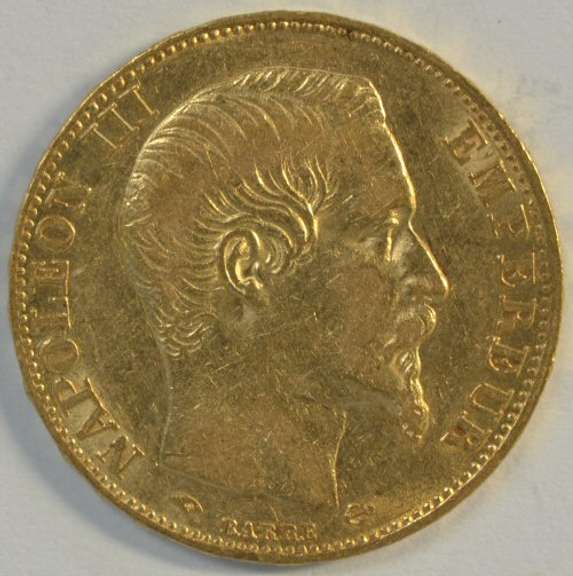 Flashy 1855-A France Napoleon 20 Francs Gold Piece