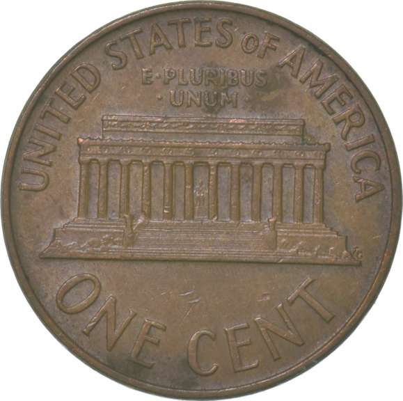 Lincoln Memorial Cent Counter Brockage Error