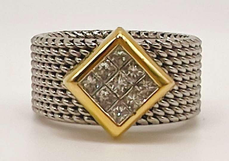 18kt Gold & Platinum Diamond Ring