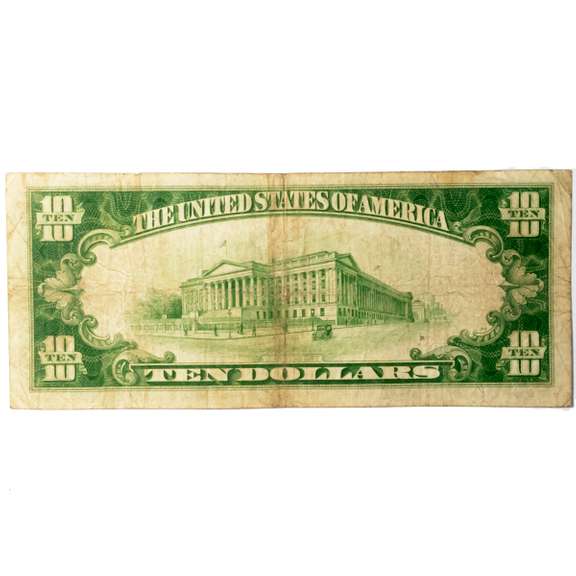 $10 1929 National Currency Series New Britain Natl BankConn  Natl Bank Note