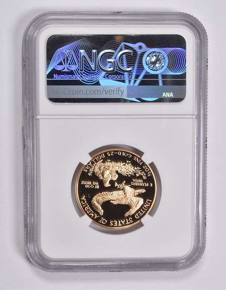 PF70 UCAM 1990-P $25 American Gold Eagle 1/2 Oz. .999 Fine Gold NGC