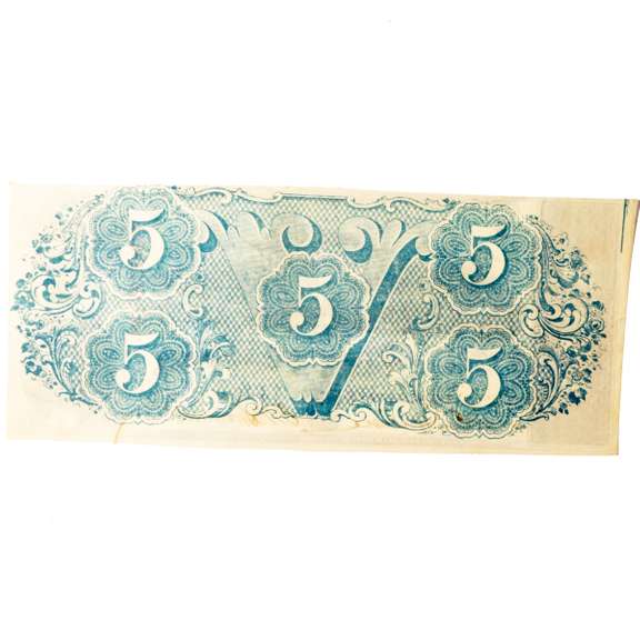 CH CU $5 CSA April 6 1863 Series Note