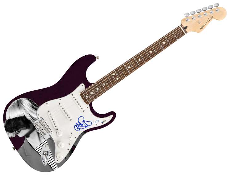 Sia Furler Autographed Signed Photo Graphics Guitar ACOA