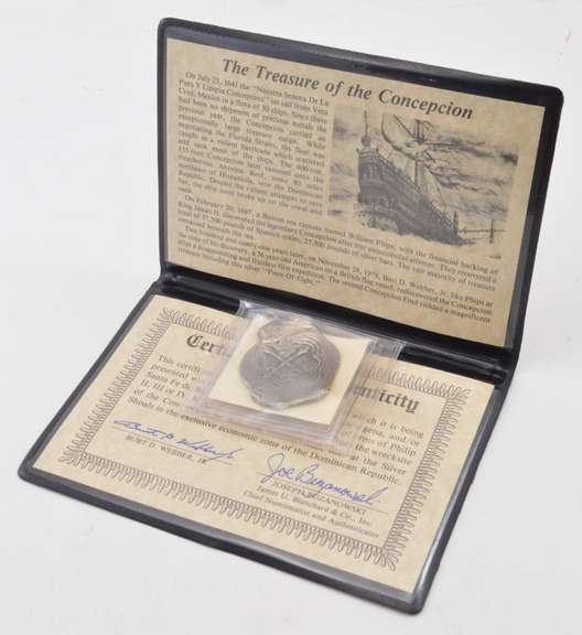 1640's Mexico 8 Reales Treasure Of The Concepcion COA