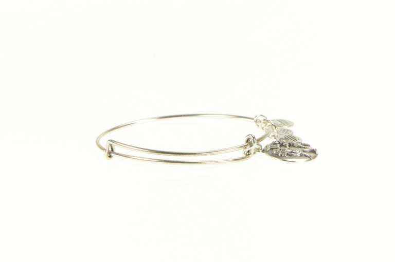 Silver Plated Alex & Ani Gemini Astrology Zodiac Charm Bracelet