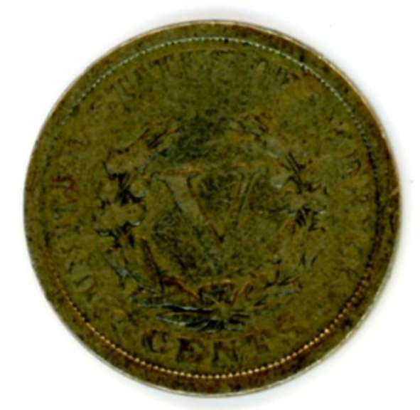 1889 Liberty 'V' Nickel