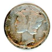 1931-D Silver Mercury Dime