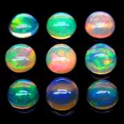 Beautiful 3.62ct unheated Ethiopian jelly opal set