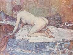 Toulouse Lautrec, Crouching Nude