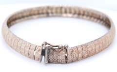 Vintage Italian 925 Sterling Silver Fancy Link Bracelet