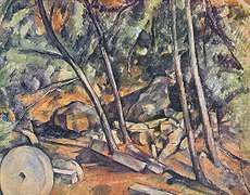 Paul Cezanne, Woods with Millstone