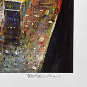 Times Square New York City by Peter Ellenshaw (1913-2007)