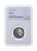 MS65 1963 Washington Quarter - Graded NGC