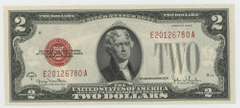 Choice Crisp Uncirculated 1928-G $2 Red Seal Note