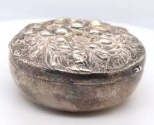 Vintage 925 Sterling Silver Signed Trinket Box