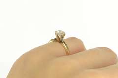 14K Yellow Gold 0.75 Ct Diamond Solitaire Classic Engagement Ring