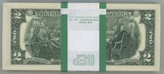 Gem CU $200 Pack of Series of 2017-A $2 Bills in Sequence (B)