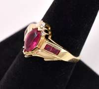 Beautiful Ruby and Diamond Ring in Yellow Gold