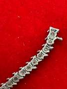14K WHITE GOLD AND DIAMOND S LINK TENNIS BRACELET