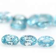 Vibrant blue! 8.64ct 10pc Cambodian Zircon set