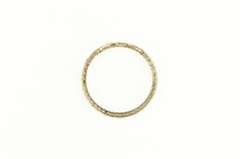 10K Yellow Gold Diamond Circle Round Journey Symbol Earrings