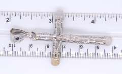 Fantastic White Gold Cross Pendant