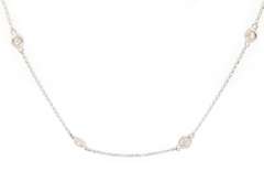 Dazzling 0.60ctw Round Diamond Ten Station Necklace