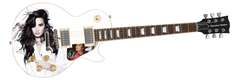 Demi Lovato Autographed Gibson Les Paul Photo Graphics Guitar ACOA