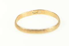 10K Yellow Gold Victorian 1.7mm Blossom Pattern Baby Band Ring