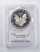 PR69 DCAM 1992-S American Silver Eagle Signed Moy PCGS