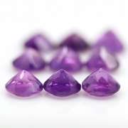 Glittering 10.78ct round cut Brazilian Amethyst set