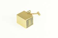 14K Yellow Gold Emergency $1 Dollar Cash Case Box Charm/Pendant