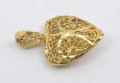 Sweet Filigree Heart Pendant