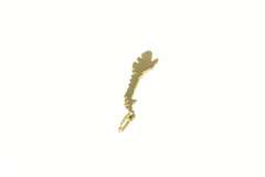 14K Yellow Gold Japan Island Map Travel Souvenir Charm/Pendant
