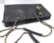 Vintage Black Lambskin Chanel Bag
