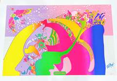 Peter Max Hand Signed Offset Lithograph, Limited Edition- Instant Nutriment Peter Max Instant Nutriment