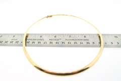 14kt Solid Yellow Gold Snake Chain Omega Necklace