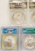 5 MS69 ASE silver coins