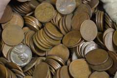 Bag Of 5,000 Wheat Cents From Estate