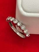 CERTIFIED LADIES 14K WHITE GOLD AND DIAMOND BAND