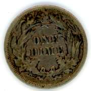 1891 Liberty Seated Dime