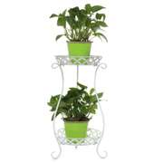 European Wrought Iron Metal Flower Pot Double Floor