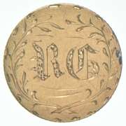 1851 $1 Gold Dollar Love Token R C G