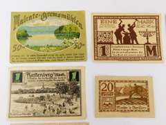 12 Pieces of Foreign Paper Money, 1920's
