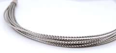 Italian 925 Sterling Silver Multi Strand Bracelet