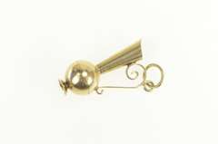 14K Yellow Gold 3D Ornate Jug Pitcher Filigree Handle Charm/Pendant