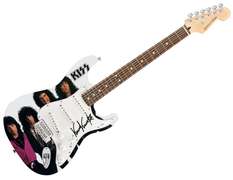 KISS Vinnie Vincent Autographed Signed Photo Graphics Guitar ACOA