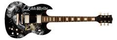 Zakk Wylde Autographed Custom Graphics Photo Guitar ACOA