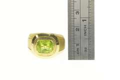 14K Yellow Gold Hammerman Bros. Peridot Designer Men's Ring