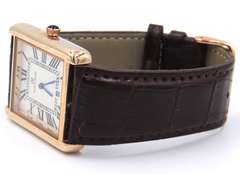 Pablo Raez Stainless Steel Watch with Leather Strap